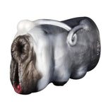 Lifelike White Black Color Mixed Ultral Soft Male Masturbator Silicone Stroker Fantasy 2 In 1 Unqiue Design Waterproof