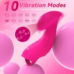 Finger Vibrator Adult Female Sex Toys, Mini Vibrator With 10 Vibrations, Clitoral G Spot Nipple Stimulator Finger Bullet Vibrators, Sexual Pleasure Tools For Women Couples Adult Toys