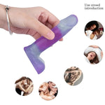 Realistic Dildo, Sex Toys For Beginners, Anal Plug For Women, Lesbians, Men, Gay And Couple (4" Blue)