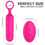 Mini Vaginal Massage Stick - Multipurpose Stimulation, Pull Ring Design, Compact And Portable, Advanced Silicone Material, 9-Frequency Vibration Mode, Female Masturbator (Red - Rct)