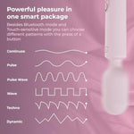 Prowand Wand Vibrator For Women - Clit And G-Spot Stimulator - Wide Variety Of Powerful Vibrations & Intensity Settings - App-Controlled For Interactive Use - Quiet & Waterproof