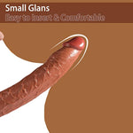 13.27 Inch Long Dildo Huge Big Brown Anal Dildos With Small Glans, Extra Giant Dildo Large Dildos With Strong Suction Cup For Deepest Sex, Body-Safe Material Massive Sex Toy For Women Men Gay