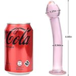 Glass Pleasure Set: 6.88" Pleasure Wand Dildo & 7.48" Double-Ended G-Spot Wand For Couples, Beginners, All Intimate Explorers