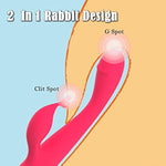 G-Spot Rabbit Vibrator, High Frequency Finger Clitoris Vaginal Nipple Stimulator Massager With 10 Intense Vibration Modes