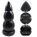 10.03" Super Huge Thick Anal Butt Plug Anal Beads Giant Anal Sex Trainer Anal Plugs Strong Suction Cup Big Butt Plugs Sex Toys For Advanced Anal Player Large Anal Training Toy (Black)