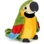 Talking Parrot, Repeats What You Say Plush Animal Toy Electronic Parrot For Boys, Girls Gift