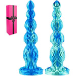 13 Inch Think Fantasy Monster Knot Dildo With Suction Cup, 12" Soft Silicone Realistic Giant G-Spot Dog Dildos With 4 Knots, Large Xl Xxl Horse Wolf Prostate Dildo Anal Butt Plug Sex Toy For Men Women