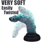 Huge Monster Tentacle Octopus Dildo For Beginners, Creature Alien Knot Dildo With Strong Suction Cup For Anal Massage, G Spot Colorful Fantasy Dildos Sex Toys For Women And Couple 8.67" (Blue)
