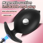 New Inflatable Butt Plug Large Anal Toys, Huge Anal Plug Silicone Anal Beads Pump Dildo With Safe T-Shape Base, Expander Anal Dialator Trainer Anal Stretcher Buttplug, Adult Sex Toy For Men Women Gay