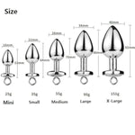 Sm Anal Plug Sex Toys Metal Butt Plug With Small Pull Ring Trainer Set Anal Stimulator For Women Couples Masturbator Prostate Massager Expander G-Spot Dildo Thrusting Toys