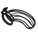 Male Cock Cage Chastity Device - Metal Chastity Locked Cage For Men With 3 Different Sizes Rings Adult Sex Toy 2 Keys Included Black