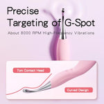 Pink-Necked Swan Female Vibrator Couple Sex Toys 10 Pleasure Modes Vibrating Stimulator With Two Vibration Heads Ultra-Long Life Waterproof Dildo Vibrator