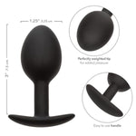 Silicone Anal Plug with Weighted Ball and Easy Pull Handle