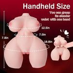 Mini Sex Doll Male Masturbator, 3.3LBS Portable Pocket Pussy Adult Sex Doll with Vaginal Boobs, Realistic Male Sex Toy for Male Masturbation