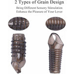 2 Pcs Reusable Cock Rings, Penis Enlargement Sleeves, Delay Ejaculation Stronger Erection Enhancement Sex Toys Soft Realistic Silicone Penis Ring For Adult Men Male(Black)