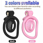 Male Chastity Device Cock Cage With 4 Different Arc Rings Inverted Chastity Cage With Concealed Lock And 2 Keys For Men'S Penis Bondage Sex Toys Breathable And Lightweight Penis Cage (B,Black)