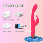 G-Spot Rabbit Vibrator, High Frequency Finger Clitoris Vaginal Nipple Stimulator Massager With 10 Intense Vibration Modes