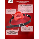 Open Mouth Gag,Female Sex Toy Mouth Gag Silicone Opening Gag Sex Toys Mouth Gags For Adult Play Opener Plug Bondage Leather Strap Lips Ring Open Gag For Couples Toys Mouth Gag Game (Red)
