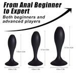 Anal Training Plugs, 3 Pack Silicone Anal Trainer Kit