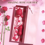 Rose Sex Toy Vibrator For Women With 10 Licking & Thrusting Modes, 3-In-1 Clit And G-Spot Stimulator, Dual Motor Dildo With 9 Vibration Modes For Couples