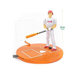 Strikezone Baseball Game - Giant 5 X 5 Feet Rollout Field,10" Realistic Batter, Precision Controlled Spring-Loaded Pitching & Batting Action - Great For Gifting & Board Games