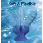7 Inch Fantasy Monster Dildo, Horse Dragon Wolf Dildo, Thick Knotted Dildos With Suction Cup, Thrusting Dildos For G Spot Vaginal Anal Stimulation, Blue Silicone Adult Sex Toys For Women Men Gay Les