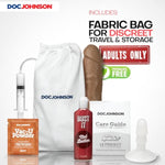 Doc Johnson Bust It - Squirting Realistic FIRMSKYN Dildo with Removable Vac-U-Lock Suction Cup - F-Machine and Harness Compatible - for Adults Only, Caramel