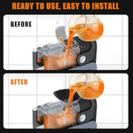 Anti-Splash Flow Hood For Ninja Slushie Machine Fs301/Fs300/Fs299 - Liquid Guide Cover - Ninja Slushie Machine Accessories - No Spills When Pouring Beverages/Fruit Juices (Black)