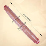 12.2 * 1.4" Double Sided Movable Foreskin Dildo For Beginner, Realistic Silicone Small Double Sided Head Dildo G-Spot Stimulates, Shower Anal Didlos Flexible Penis Adult Sex Toys For Lesbian Women