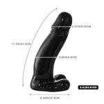 17.3 Inch Huge Black Reaiistic Dildo, Influential Sex Toy For Women