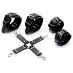 Bdsm Sex Bondage Set With Handcuffs Thigh Cuffs Sm Restraints Cross Buckle With Cuffs Adult Erotic Sex Toys Sm Games Sex Toys For Couples Restraints