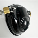 Male Chastity Device Cock Cages Bondage Fully Restraint Bowl Virginity Device Adult Sex Toy For Men Penis Exercise (Black)