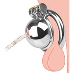 Male Chastity Cage Stainless Steel Cock Cage For Man Penis Bondage Bdsm Chastity Device With Lock Adult Sex Toys For Men Penis Exercise (M)