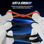 Silicone Cock Ring Sex Toys For Men Penis Rings Set With 7 Different Sizes For Erection Enhancing, Long Lasting Stronger Strechy Adult Toys For Men Or Couple (Orange)