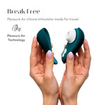 Liberty 2 Petrol Pleasure Air Clitoris Sucker With Travel Case & We-Vibe Pivot Vibrating Cock Ring - Couples Sex Toys Bundle