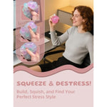 DIY Stress Ball Making Kit with 10 Skins, 13 Fillers, Slime & Clay