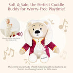 Vivaldi Virtuoso Bear – Dual-Mode Plush Toy With Music & Comfort Features, Plays 40 Mins Of Classical Music & White Noise For Babies & Toddlers