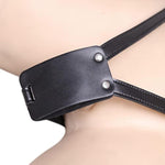 Women Chastity Belt Strap On Harness Leather Sm Erotic Fetish Sex Toy Dildo Strap On Harness Adjustable Lesbian Dildo String Underwear Women Masturbation Panties