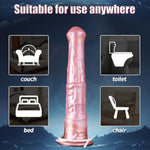Squirting Horse Monster Dildo - Large Insertion Silicone Dildo With Ejaculation Function, Powerful Suction Cup Base, Unique Large Lumpy Penis For Men And Women