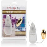 Pocket Exotics Wired Bullet Vibrator - Sex Toys For Couples - Adult Vibe Egg Massager - Gold