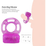 3Pcs Mini Vibrating Cock Ring With Bullet Vibrator, Rabbit Vibrator Penis Ring Vibrating Sex Rings Delay Stimulator Mens Couples Male Sex Toys