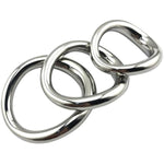 Stainless Steel Metal Cock Ring Metal Penis Ring,Arc Ring Delay Ring Male Metal Ball Scrotum Stretcher Delay Ejaculation Lasting Erection (A2:44X49Mm)