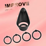 Penis Ring,Silicone Cock Ring, Adult Couple Sex Toys, Penis Sleeve, Cock Sleeve,Cock Sexual Stimulation Device,Anal Stimulator For Couples,Different Sizes Mens Cock Ring, Stronger Longer Harder (01)
