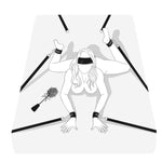 Bed Bondage Set Bedtime Adult Sex Toys With Handcuffs Footcuffs Blindfold Feather Tickler Sex Straps Bdsm Restraints Kits For Couples Roleplay Sm Game