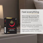 Extra Studded Non-Latex Condoms 22 Count Box And All Night Long Premium Silicone Lubricant 2.7 Oz