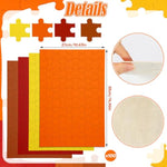 Autumn Theme Wooden Blank Puzzle Set, 4 Pack, 100 Pcs, 10.6"x15"