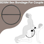 Bdsm Waist And Hip Restraint Rings Sex Toy, Bondage Restraints Stainless Ring With Whip Handcuffs For Couples, Adult Toys Slave Kits With Padlocks Cuffs Spanking Games For Women & Men