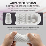 Ultra-Stretchy Male Masturbator with Discreet Storage Case - Pocket Pussy with Realistic Soft Texture - Compact Adult Sex Toy for Men - Pussy Pocket - Stress Relief Gifts for Men ST-002