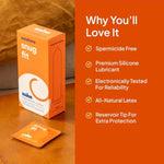 Hello Snug Condoms, Premium Silicone Lubricated Latex Condoms For Men, Smaller And Tighter Natural Fit, Bpa Free, Fragrance-Free, Glycerin Free – 12 Count