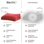 Inflatable Position Pillow, Wedge Shaped Support Cushion For Couples, Adjustable Sex Pillow With Grip Handles, Soft Velvet Surface For Comfort, Air Seal Valve For Easy Inflation & Deflation